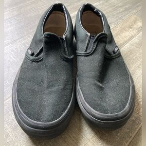 Vans Kids Slip Ons Black